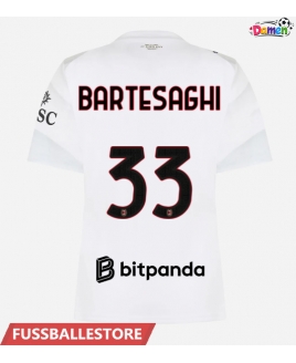Günstige AC Milan Davide Bartesaghi #33 Auswärtstrikot Damen 2026-27 Kurzarm